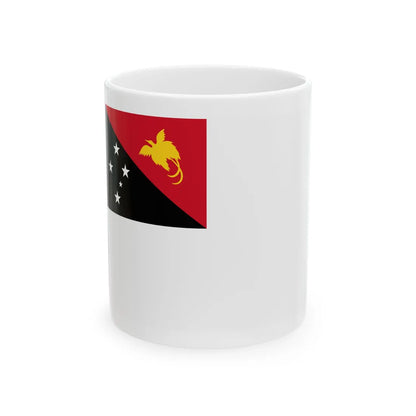 Naval Ensign of Papua New Guinea (Guinea) White Coffee Mug 11oz - Go Mug Yourself