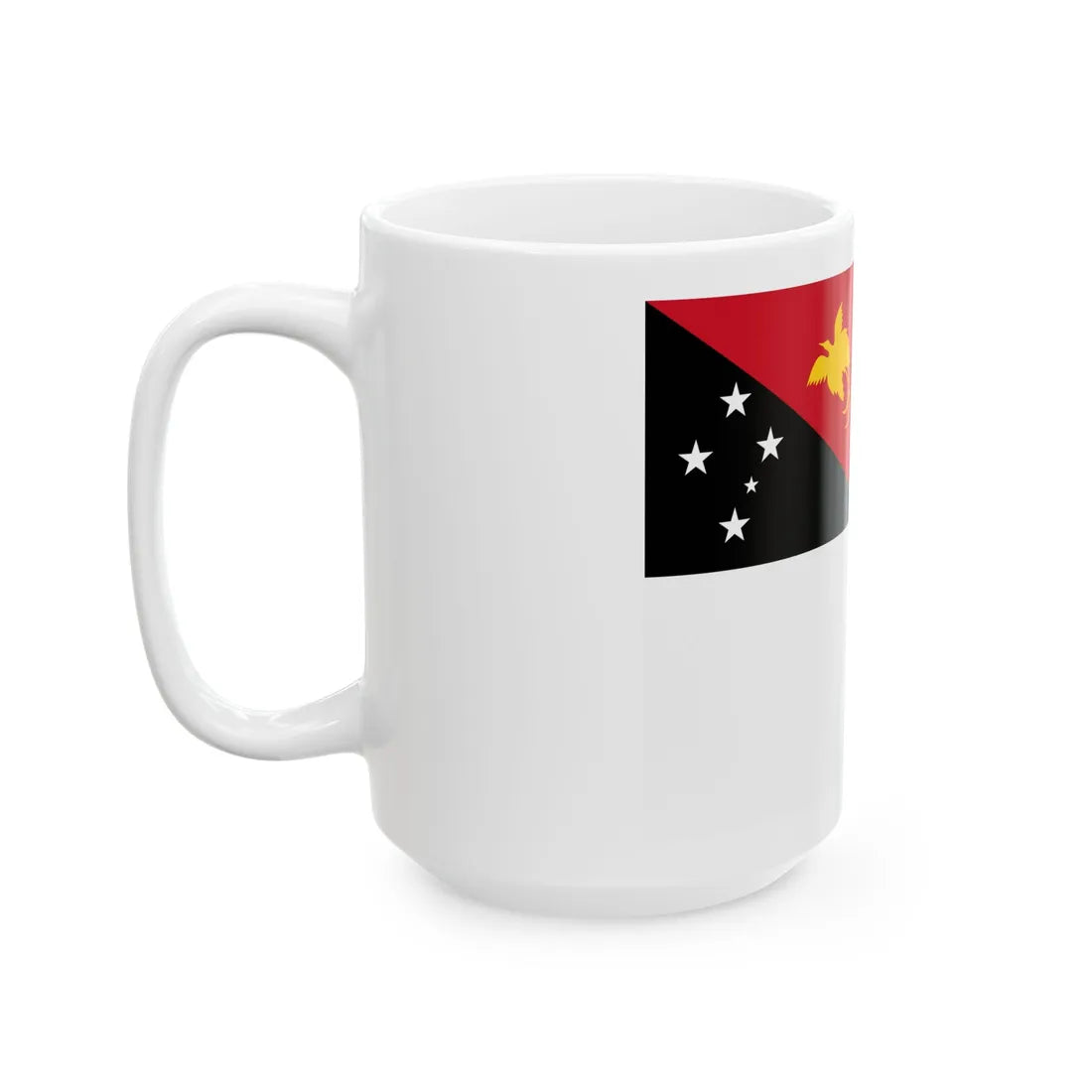 Naval Ensign of Papua New Guinea (Guinea) White Coffee Mug - Go Mug Yourself