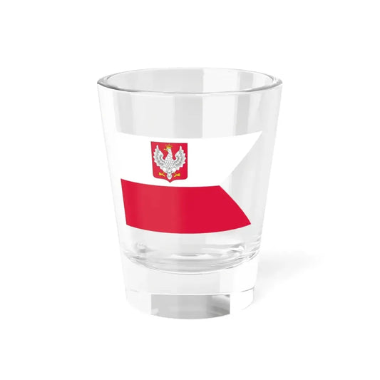 Naval Ensign of Poland 1919-1928 (Poland) Shot Glass 1.5oz 1.5oz - Go Mug Yourself