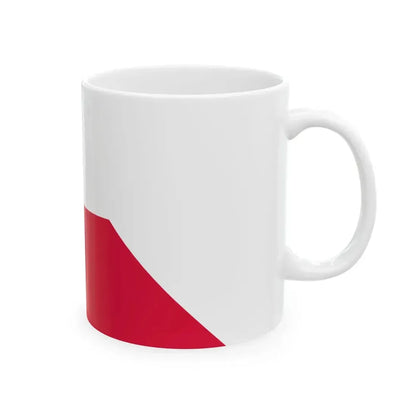Naval Ensign of Poland 1919-1928 (Poland) White Coffee Mug - Go Mug Yourself