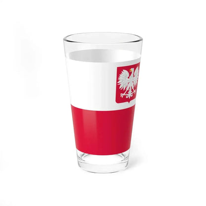 Naval Ensign of Poland 1980-1993 (Poland) Pint Glass 16oz - Go Mug Yourself