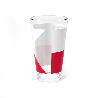 Naval Ensign of Poland 1980-1993 (Poland) Pint Glass 16oz - Go Mug Yourself