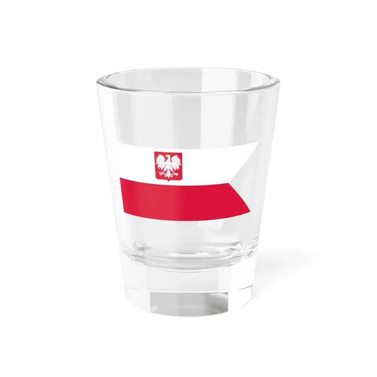 Naval Ensign of Poland 1980-1993 (Poland) Shot Glass 1.5oz 1.5oz - Go Mug Yourself