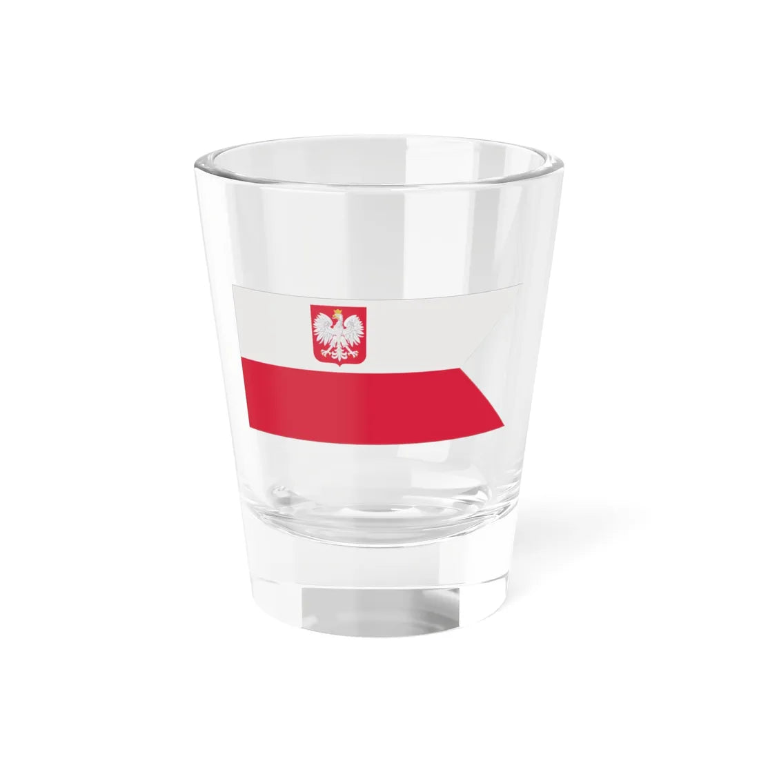 Naval Ensign of Poland normative (Poland) Shot Glass 1.5oz 1.5oz - Go Mug Yourself