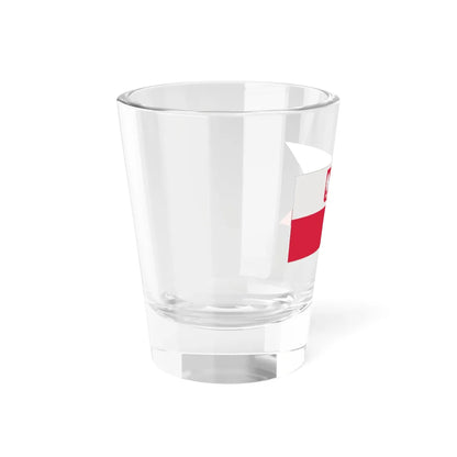 Naval Ensign of Poland normative (Poland) Shot Glass 1.5oz - Go Mug Yourself
