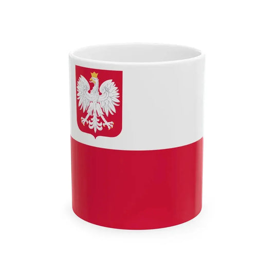 Naval Ensign of Poland (Poland) White Coffee Mug 11oz - Go Mug Yourself