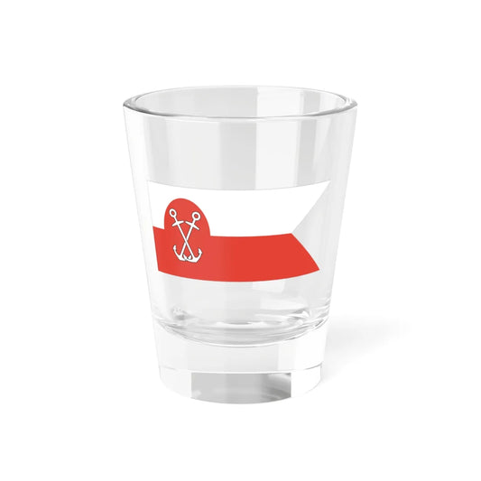 Naval Ensign of river fleet IIRP v1 (Poland) Shot Glass 1.5oz 1.5oz - Go Mug Yourself