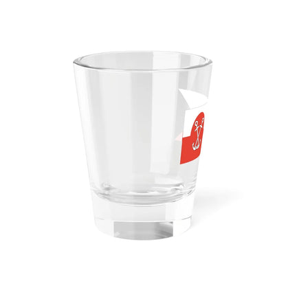 Naval Ensign of river fleet IIRP v1 (Poland) Shot Glass 1.5oz - Go Mug Yourself