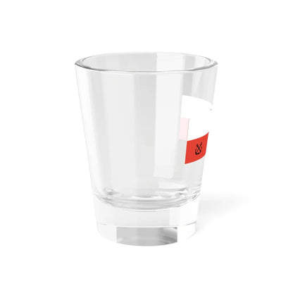 Naval Ensign of river fleet IIRP v2 (Poland) Shot Glass 1.5oz - Go Mug Yourself