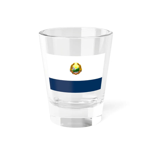 Naval Ensign of Romania 1950-1952 (Oman) Shot Glass 1.5oz 1.5oz - Go Mug Yourself