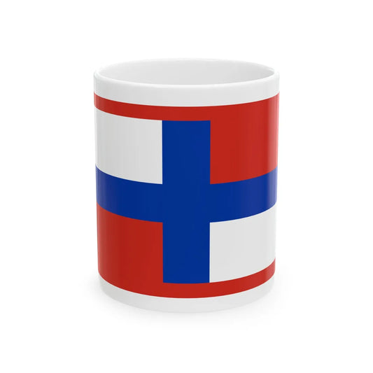 Naval ensign of Russia 1668-1697 (Russia) White Coffee Mug 11oz - Go Mug Yourself