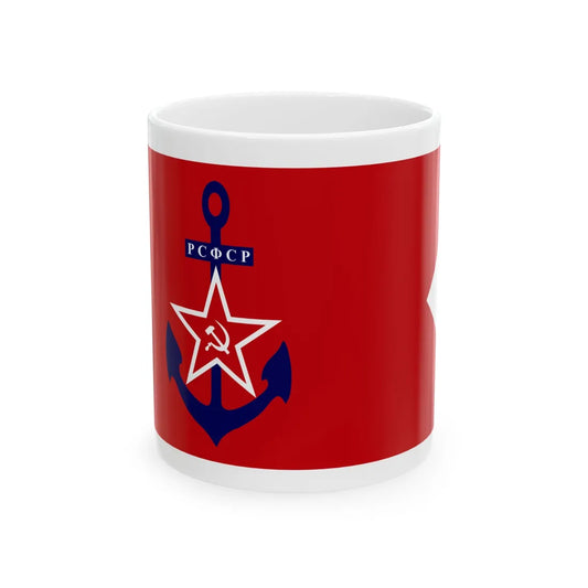 Naval ensign of Russia 1920-1923 (Russia) White Coffee Mug 11oz - Go Mug Yourself