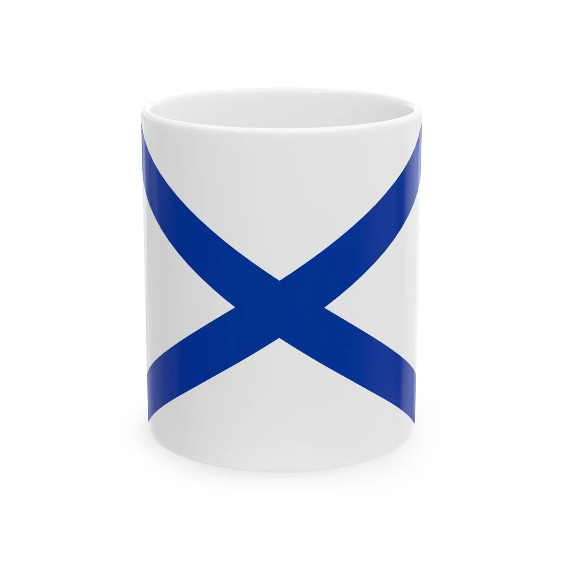 Naval Ensign of Russia as a path (Russia) White Coffee Mug 11oz - Go Mug Yourself