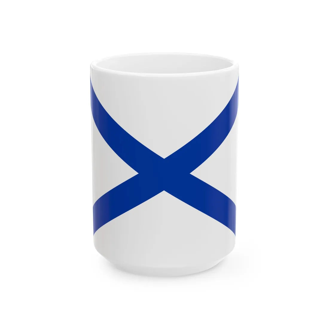 Naval Ensign of Russia as a path (Russia) White Coffee Mug 15oz - Go Mug Yourself