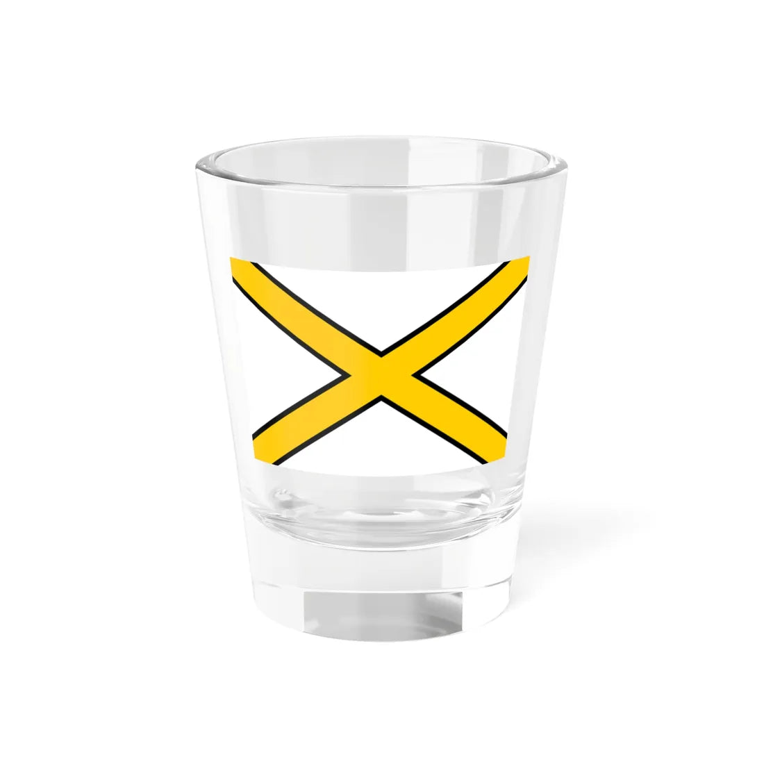Naval Ensign of Russia black-yellow-white (Russia) Shot Glass 1.5oz - Go Mug Yourself