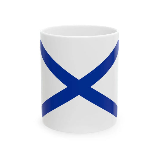 Naval ensign of Russia (Russia) White Coffee Mug 11oz - Go Mug Yourself