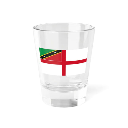 Naval Ensign of Saint Kitts and Nevis (Saint Kitts and Nevis) Shot Glass 1.5oz 1.5oz - Go Mug Yourself