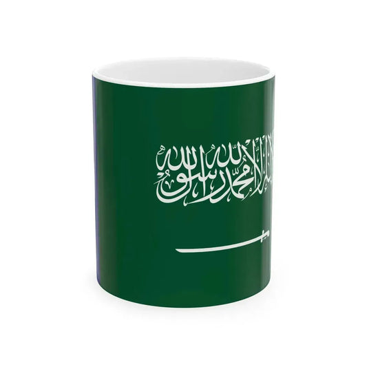 Naval Ensign of Saudi Arabia (Saudi Arabia) White Coffee Mug 11oz - Go Mug Yourself