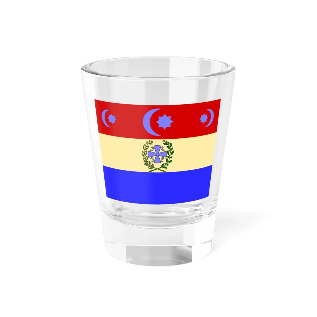 Naval Ensign of Serbia 1836 (Serbia) Shot Glass 1.5oz 1.5oz - Go Mug Yourself