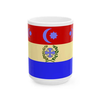 Naval Ensign of Serbia 1836 (Serbia) White Coffee Mug 15oz - Go Mug Yourself
