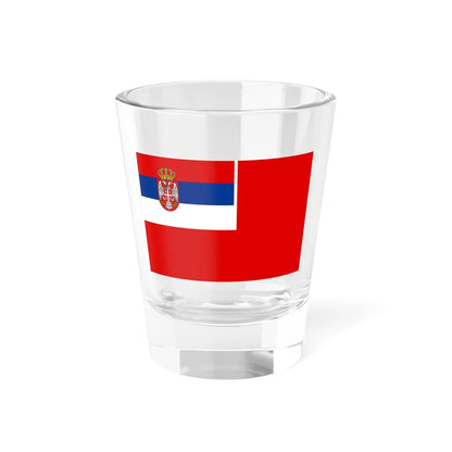 Naval Ensign of Serbia 2006-2010 (Serbia) Shot Glass 1.5oz 1.5oz - Go Mug Yourself