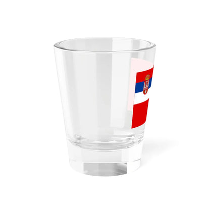 Naval Ensign of Serbia 2006-2010 (Serbia) Shot Glass 1.5oz - Go Mug Yourself
