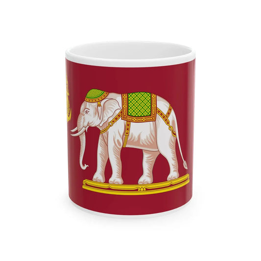 Naval Ensign of Siam 1910-1917 (Cambodia) White Coffee Mug 11oz - Go Mug Yourself