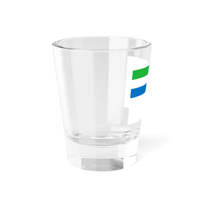 Naval Ensign of Sierra Leone (Sierra Leone) Shot Glass 1.5oz - Go Mug Yourself