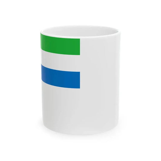 Naval Ensign of Sierra Leone (Sierra Leone) White Coffee Mug 11oz - Go Mug Yourself
