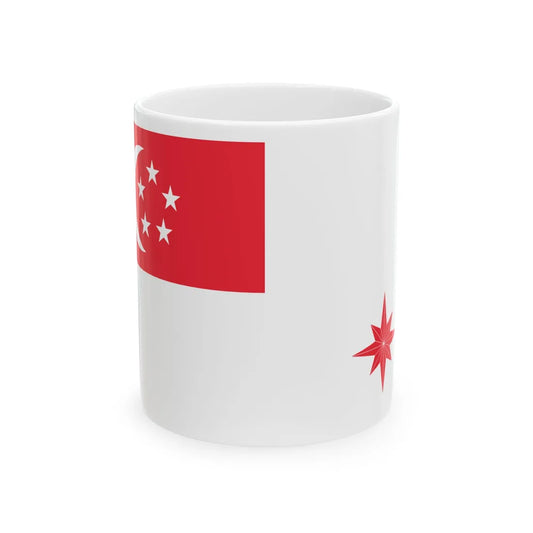 Naval Ensign of Singapore legal ratio (Singapore) White Coffee Mug 11oz - Go Mug Yourself