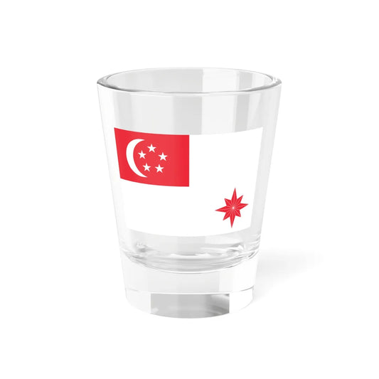 Naval Ensign of Singapore (Singapore) Shot Glass 1.5oz 1.5oz - Go Mug Yourself