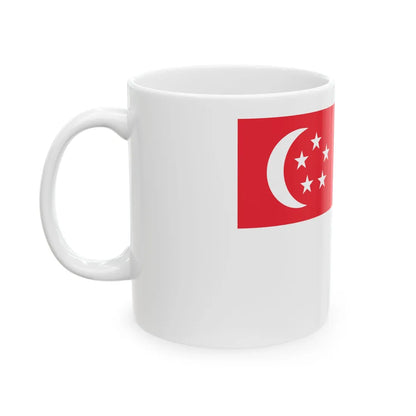 Naval Ensign of Singapore (Singapore) White Coffee Mug - Go Mug Yourself