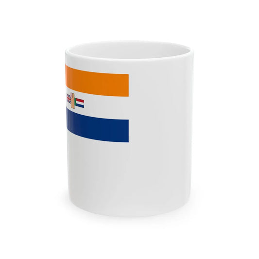 Naval Ensign of South Africa 1946-1951 (South Africa) White Coffee Mug 11oz - Go Mug Yourself
