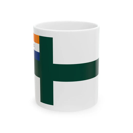 Naval Ensign of South Africa 1952-1959 (South Africa) White Coffee Mug 11oz - Go Mug Yourself