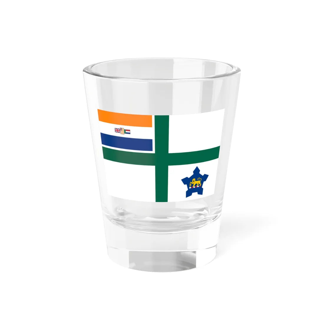 Naval Ensign of South Africa 1981-1994 (South Africa) Shot Glass 1.5oz 1.5oz - Go Mug Yourself