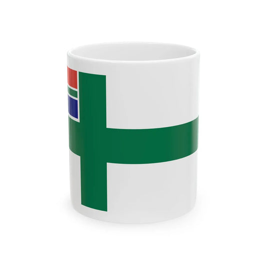Naval Ensign of South Africa 2-1 (South Africa) White Coffee Mug 11oz - Go Mug Yourself
