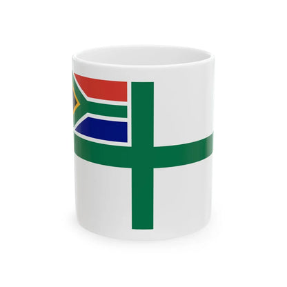 Naval Ensign of South Africa (South Africa) White Coffee Mug 11oz - Go Mug Yourself