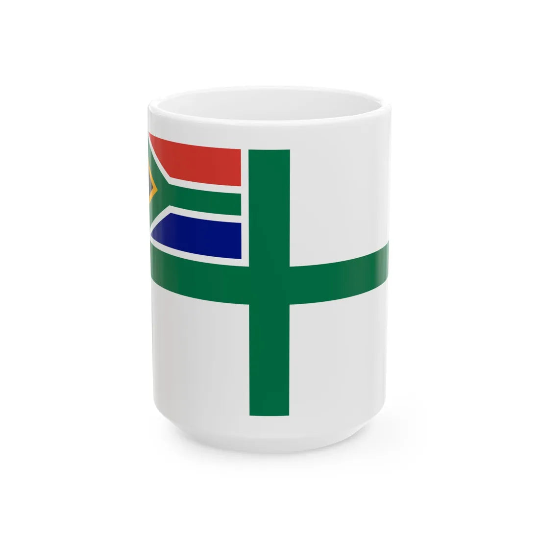 Naval Ensign of South Africa (South Africa) White Coffee Mug 15oz - Go Mug Yourself