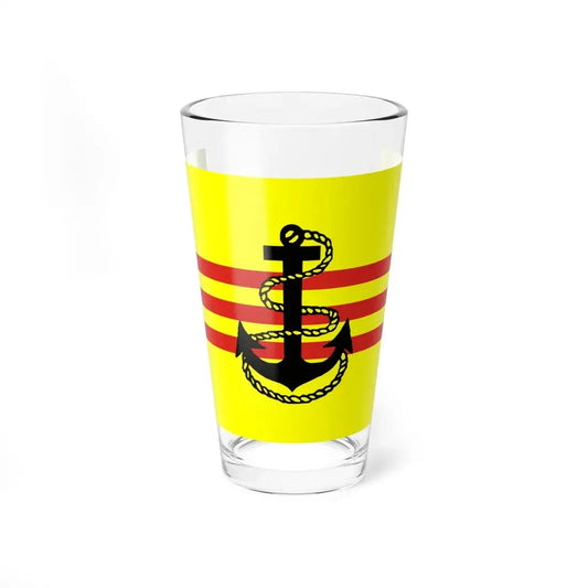 Naval ensign of South Vietnam (Vietnam) Pint Glass 16oz 16oz - Go Mug Yourself