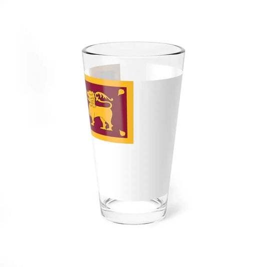 Naval Ensign of Sri Lanka (Sri Lanka) Pint Glass 16oz 16oz - Go Mug Yourself