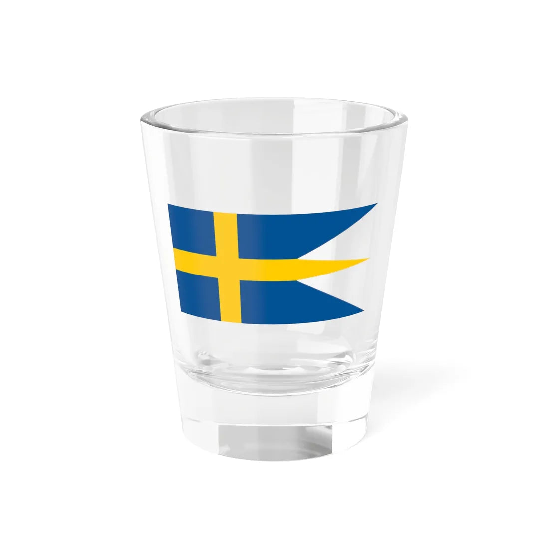 Naval Ensign of Sweden (Sweden) Shot Glass 1.5oz 1.5oz - Go Mug Yourself