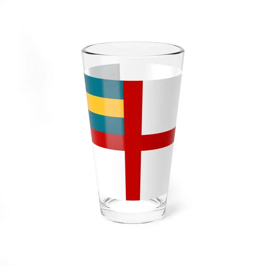 Naval Ensign of the Bahamas (Bahamas) Pint Glass 16oz 16oz - Go Mug Yourself