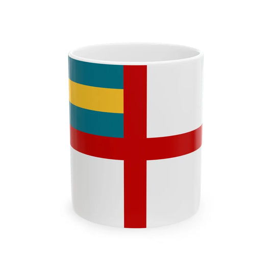 Naval Ensign of the Bahamas (Bahamas) White Coffee Mug 11oz - Go Mug Yourself