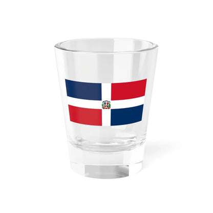 Naval Ensign of the Dominican Republic (Dominica) Shot Glass 1.5oz 1.5oz - Go Mug Yourself