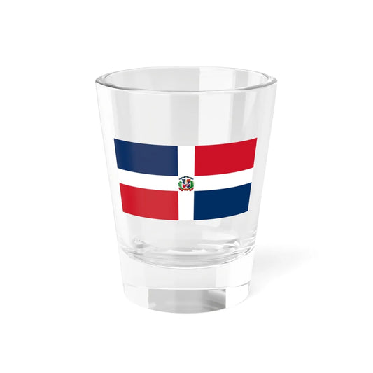 Naval Ensign of the Dominican Republic (Dominica) Shot Glass 1.5oz 1.5oz - Go Mug Yourself