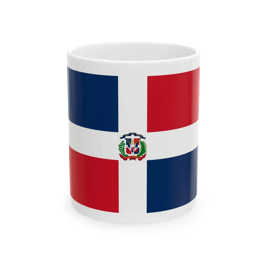 Naval Ensign of the Dominican Republic (Dominica) White Coffee Mug 11oz - Go Mug Yourself