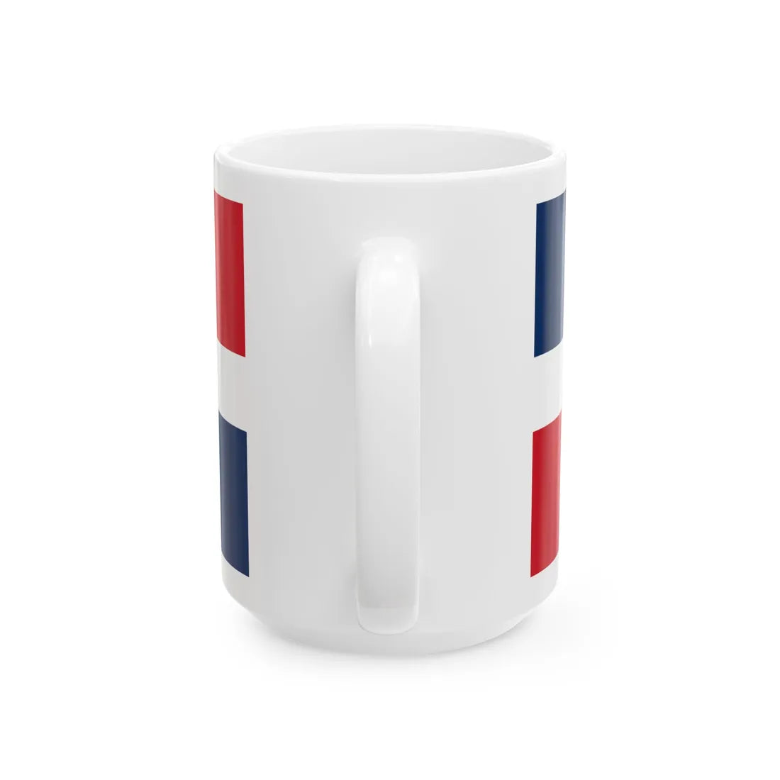 Naval Ensign of the Dominican Republic (Dominica) White Coffee Mug - Go Mug Yourself