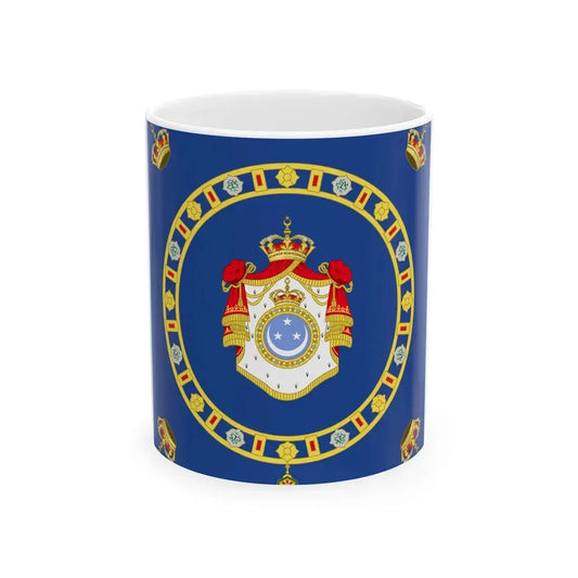 Naval Ensign of the King of Egypt (Egypt) White Coffee Mug 11oz - Go Mug Yourself