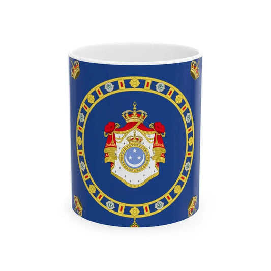 Naval Ensign of the King of Egypt (Egypt) White Coffee Mug 11oz - Go Mug Yourself