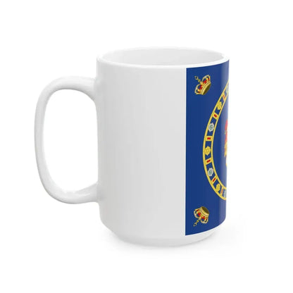Naval Ensign of the King of Egypt (Egypt) White Coffee Mug - Go Mug Yourself
